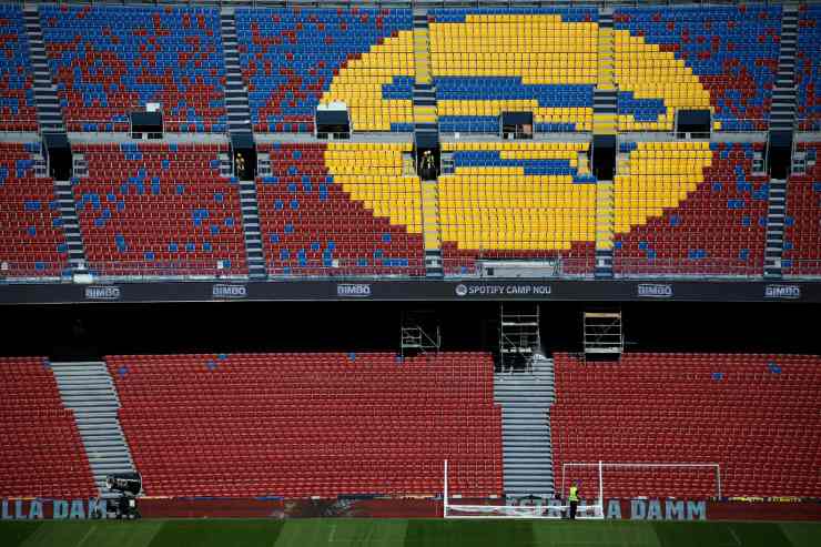 gli spalti del Nuovo Camp Nou